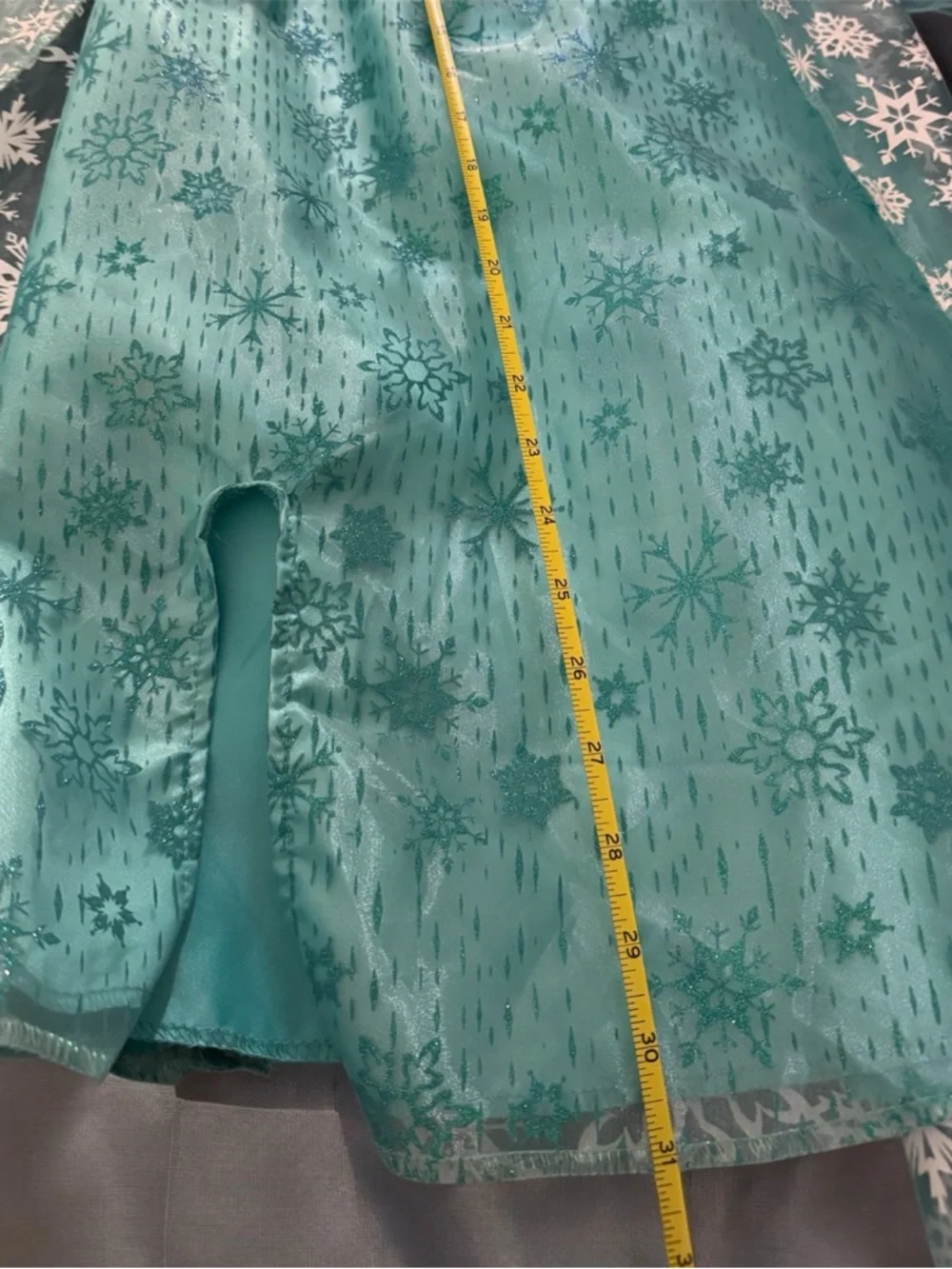 Disney Elsa Sparkle Princess Dress with Snowflake Cape. - Picture 3 of 5
